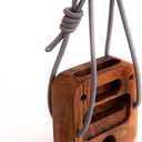 Portable Hangboard for Rock Climbing Holds,Fingerboard Trainer for Hand Grip Strengthener,Pinch Block Grip,Home Gym Fitness Workout Equipment -Hard Wood