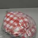 Nasitos Red and White Checkered Tablecloth 60 Inch Round for Christmas, Vinyl Tablecloth with Flannel Backing for Picnic, Round Dining Table, Outdoor Travel, 2 Pack