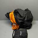 Motorcycle Cover, All-Season Waterproof Outdoor Sun Protection Fit up to 116 Inch Harley-Davidson Honda Suzuki Kawasaki Yamaha (XXXL Black&Orange) (XXXL-116 inch)