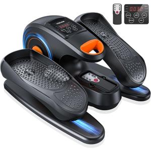 YOSUDA Under Desk Elliptical Electric, Elliptical Machine for Seniors,Fully Assembled Seated Pedal Exerciser with Remote Control with Free Footstraps & 10 Adjustable Speeds
