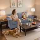 SUBRTEX 5 Pieces Stretch Sofa Slipcover Sets Couch Cover Sets Backrest Cushion Covers Furniture Protector Collection Set for Oversize Sofa Loveseat Chair Slip Covers(Medium, Light Gray)