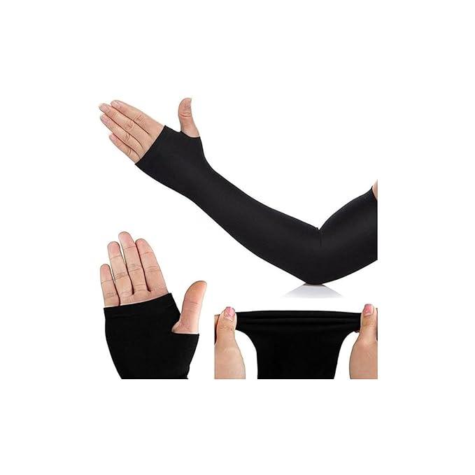 Arm Sleeves for Men & Women UV Protection Hand Sleeves with Thumb for Boys & Girls Sun Protection Sleeves for Men Arm Sleeves for Women for Running XL