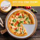 Rtteri 12 Pcs Pizza Pan Bulk Restaurant Aluminum Pizza Pan Set Round Pie Cake Plate Rust Free Cake Tray for Oven Baking Home Kitchen Restaurant Easy Clean (18 Inch)
