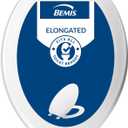 Bemis 170 Durable Plastic Toilet Seat, Elongated, White