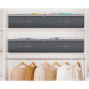 Pack Of 2 Budding Joy 90L Under Bed Storage Containers, Closet Organizers and Storage Bins, Foldable Underbed Storage Bags for Linen Sheets, Blanket, Clothing, Comforter, Sweaters, Pillows, Wrapping Paper, Grey