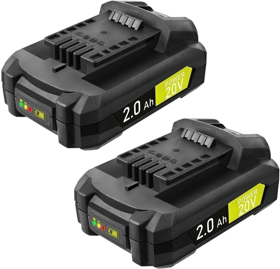 SnapFresh 20V 2.0Ah Battery, 2-Pack(Not Compatible with Other Brands), Battery Support Fast Charging(BBT-DC20A)