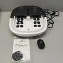 Medical king Foot Spa with Heat and Massage and Jets Includes A Remote Control A Pumice Stone Collapsible Massager with Bubbles and Vibration