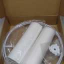 White Lamp Shades Set of 2, Drum Lampshades 13" Top x 13" Bottom x 10" High (Spider), Replacement Lamp Shades Natural Linen Hand Crafted for Table Lamps Floor Lamps Pendent Light, Assembly Required