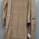 Amazon Essentials womens Lightweight Longer Length Open-Front Long-Sleeve Cardigan Sweater (Medium, Camel Heather)