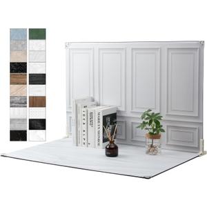 Photo Backdrop Board, 10Pcs 20Patterns Product Photography Backdrops for Food, Background Table Top Small Shooting Kit (XL Size 23x35in), MDAOCRY