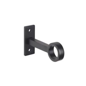 2 -Pack Matte Black Curtain Rod Brackets