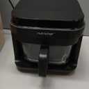 Nutrichef 5.8 Quart Air Fryer | 8-1 Preset Cook Modes | Transparent Fry Bowl for Best Cooking Results | Cook Shrimp, Steak, Fries, Wings, Chicken & More | Precise Temperature Control & Time | Grey