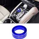 4WD Knob Cover for Chevy Colorado 2024 2025 2026 Interior Accessories Gear Shift Four-Wheel Drive Switch Cover Center Console Aluminum Ring Decor (Blue, 4WD Models)