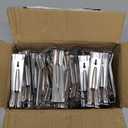 50 Pack Gutter Hangers, Gutter Hangers 5 Inch, Rain Gutter Hangers, Heavy Duty Gutter Hangers with a Pre Inserted Rust Resistant Screw, Hidden Gutter Hangers for 5" K Style Aluminum Gutters