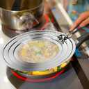 Stainless Steel Splatter Screen for Frying Pan - Grease Splatter Guard with Folding Handle - Cover Oil Splash from Bacon, Oil, or Deep Fryer - Food Strainer and Universal Cookware