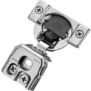 Ravinte 20 Pack 10 Pairs 1-1/4 inch Overlay Soft Close Hinges for Kitchen Cabinet Hinges Satin Nickel Hidden Hinges Stainless Steel Concealed Hinge self Closing
