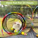 Outdoor Cat Enclosures, Cat Playground Portable Catio Mesh Tent, Outside Circle Playpen Tunnel for Kitty, Rabbit, Puppy and Small Animals