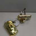 Schlage Camelot Electronic Keypad Deadbolt Lock, Keyless Front Door Entry, Mechanical Key Backup Included, Bright Brass, BE365 CAM 505