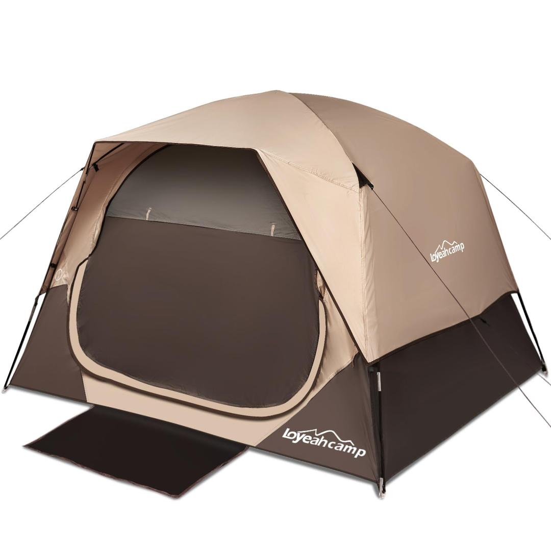 LOYEAHCAMP Tents 4 Person Camping Tent with Rainfly