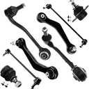 SCITOO 8pcs Suspension Kit Front Lower Control Arm Ball Joint Rear Upper Control Arm Stabilizer Sway Bar Link Fit 2000-2006 For BMW X5 3.0i