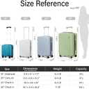 Hanke 16 Inch Underseat Carry On Luggage, Airline-Approved Hard Shell Small Suitcase with Spinner Wheels, Lightweight Tsa Lock Travel Luggage for Short Trips(Caribbean Blue)