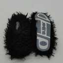 Unisex Fuzzy Faux Fur Slippers, Women's Fluffy Long Hair Sheep Faux Fur Slip on Slides, Girls Luxury Big Fluffy Outdoor Flat Slippers, Long Curly Hair Non-Slip Warm Home Slide Shoes, 40-41