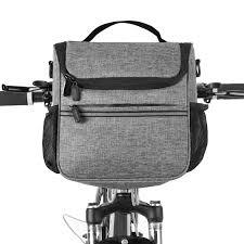bike handlebar bag, Waterproof Bike Handlebar Insulated Cooler Bag Front Bag Mountain Road Bicycle Cycling Handlebar Basket Bag Pannier Shoulder Bag