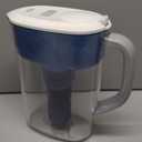 PUR Plus 7-Cup Water Filter Pitcher for Fridge, Cleaner, Great-tasting Water, Dishwasher Safe, Powerful Filtration, Change Light Indicator, LockFit Cap Design, White