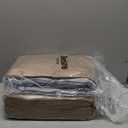 Bedsure Queen Comforter Set - 7 Pieces Reversible Brown Bedding, Queen Size Bed Set for All Seasons, Bed in a Bag with Down Alternative Comforter, Sheets, Pillowcases & Shams