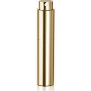 2 x Mini Perfume Refillable Bottle Travel Size Perfume Atomizer Fast Refill Spray Bottle (5ml/0.2oz) (Bright Gold)