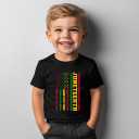 Juneteenth Shirts for Kids  Short-Sleeve T-Shirt for Boys & Girls, Ages 2-8, Celebrate Juneteenth Black History (Black)