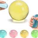 Coconut Oil Squishy - 2026 New Coconut Oil Stress Ball, Slow Rising Squishy, 100% Odorless, Non-Sticky, Easy to Clean, Improving Focus, Or Easing Tension During Study, Work, Or Relaxation (Yellow)