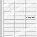 Transparent Stickers Labels - 1" x 2-5/8" Clear Address Labels Mailing Stickers for Laser/Inkjet Printer 8.5"×11"- 20 Sheet/ 600 Label