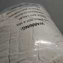 CAROLMADE Set of 2 Round Ottoman with Storage, Upholstered Vanity Stool Support 330lbs Multifunctional Coffee Table Ottoman Boucle Foot Rest Stool or Living Room Bedroom Dorm (White)