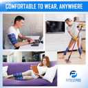 Shin Splint Ice Packs (XL Set of 2) Reusable Hot and Cold Therapy Wrap | Leg or Calf Pain Relief | Advanced Soft Gel Technology | Freezable and Microwavable | Running Injuries & Recovery