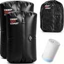 Vacuum Bags for Travel with Pump, 12GAL Compression Packing Cubes with Adjustable Shoulder Strap, IP68 Reusable Vacuum Packing Cubes for Luggage, Backpack, Suitcase, Yoga, Swim, Beach