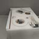 52" White and Gold Ceiling Fans with Lights Modern Chandelier Fan
