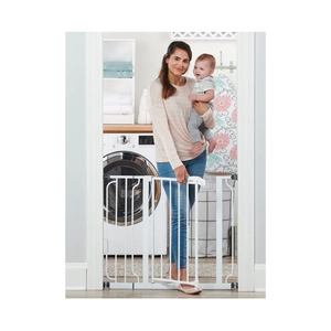 Regalo Easy Step 38.5-Inch Extra Wide Walk Thru Baby Gate, White Original version