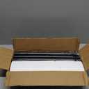 YaFex Curtain Rods 32-144 Inch, Heavy Duty 1 Inch Adjustable Curtain Rod for Windows, Black Extra Long Window Treatment Rods, Modern Design, Easy Installation