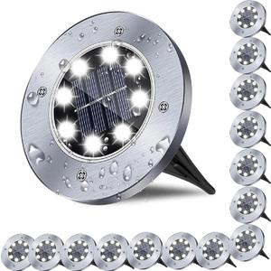 Solar Ground Light, Waterproof Solar Garden Lights, Upgraded Outdoor Garden Waterproof Bright in-Ground Light, Landscape Lights for Pathway,Yard,Deck,Lawn,Patio,Walkway (16 Pack White Light) Solar Ground Light, Waterproof Solar Garden Lights, Upgraded Outdoor Garden Waterproof Bright in-Ground Light, Landscape Lights for Pathway,Yard,Deck,Lawn,Patio,Walkway (16 Pack White Light)