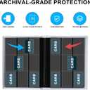 9 Pocket Trading Card Binder - 360 Cards Capacity, 20 Side-Loading Pages, Book-Style Closure with Clear Artwork Pockets, Black Binder for Baseball/Trading/TCG Cards, Sports Memorabilia