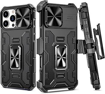 TORRAS for iPhone 16 Pro Max Case Translucent Black | Strong Magnetic & Seamless Stand, Fit for MagSafe, Military-Grade Drop Protection, Sturdy Adjustable Built-in Kickstand, Slim Matte Finish