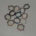 RICHONE [12-Pack] Sparkling Case Compatible with Samsung Galaxy Watch 6 44mm Screen Protector, Soft TPU Face Cover 2 Row 110* Rhinestones Full Protective Bumper Case (12 Mixed Colors, SM-R940)