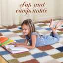 Super Soft Rug for Bedroom, 8x10 Ft Rainbow Area Rug Classic Checkered Shaggy Rug Anti-Skid High Pile Soft Fluffy Fuzzy Carpet for Living Room Bedroom Kids Room Nursery, Dorm Home Decor