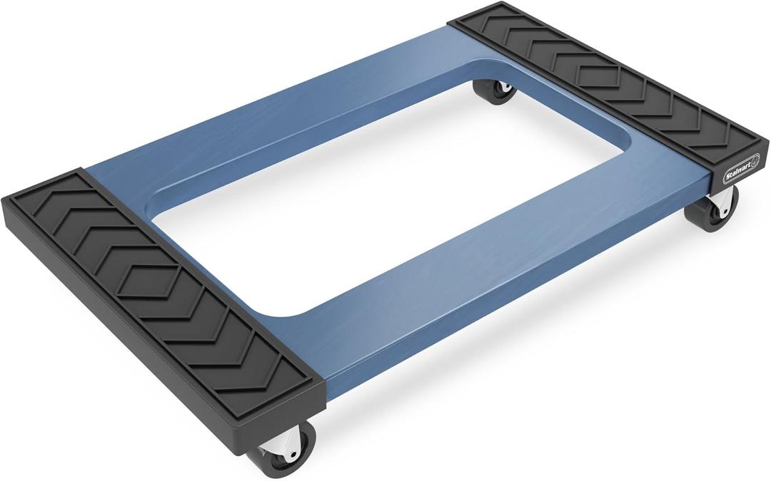 Dolly Cart - Moving Cart with Heavy-Duty Roller Wheel Casters - Holds up to 1000lbs for Moving Furniture, Appliances, and More by Stalwart