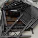 HOOBRO Industrial Printer Stand, 3-Tier Mobile Printer Table, Rolling Cart with Power Outlets and USB Ports, Home Printer Stand with 2 Hooks, for Office, Living Room, Rustic Brown BF22UPS01