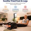 Cloud Massage Shiatsu Foot Massager with Heat, Standard Size, Black
Deep Kneading & Compression, Adjustable Intensity, Multi-Mode Leg and Foot Massager with Remote Control, Anti-Slip Base