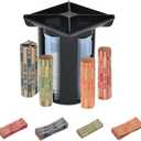 Coin Counter, Coin Sorter Tube, 4-in-1 Coin Sorter and Wrapper Machine, Change Counter Machine Coin Roller with 80 PCS Coin Wrappers