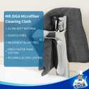 MR.SIGA Microfiber Cleaning Cloth, All-Purpose Cleaning Towels, Pack of 6, Size 13.8 x 15.7 in (Grey)