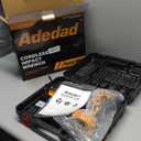 Brushless Impact Wrench 3-in-1 500N.m(369Ft-lbs) Torque Wrench 1/2 Drive with 2.0Ah Battery, 8 Drill Bits, 6 Screwdriver Bits, 4 Sockets, Cordless Impact Gun for automotive Repair and DIY